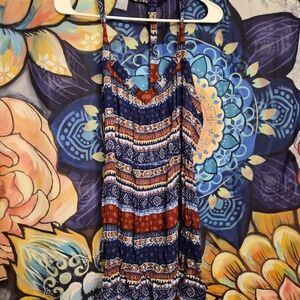 Bohemian Print Maxi Dress